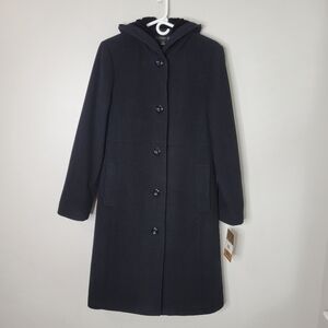 Fleet Street Wool Hoody Overcoat